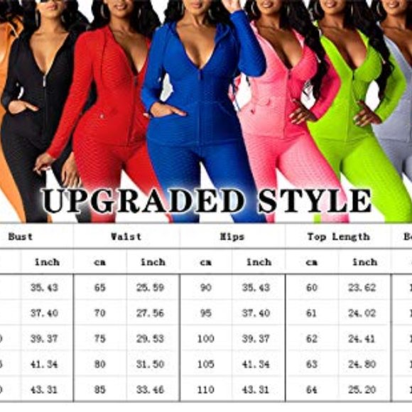 Long Sleeve Zipper Hoodie + scrunch butt leggings - Picture 5 of 5